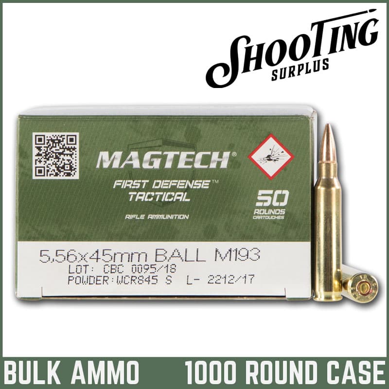 *FREE SHIPPING* Magtech 556A Tactical/Training  5.56x45mmNATO 55gr Full Metal Jacket - CASE \ 1000 Rounds