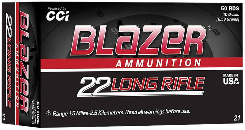 [PRIME] CCI Blazer High Velocity Rimfire Ammo 22 LR 40 gr. Lead Round Nose 50 rd.