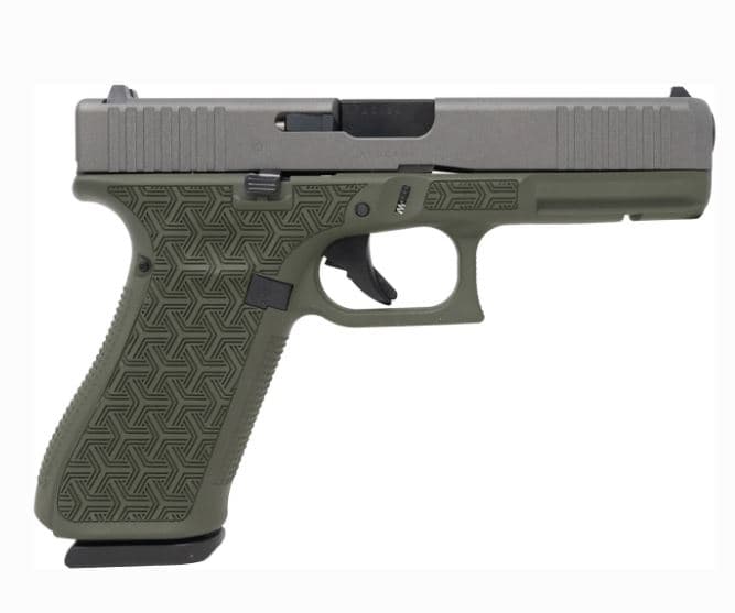 Glock G17G5 9mm 4.49in 17+1 Cerakote Tungsten OD Green Apollo Custom Edition