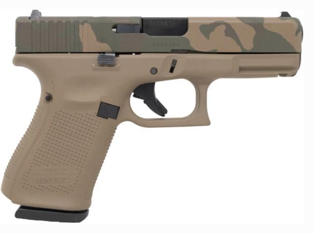Glock GLK 19G5 9mm 4.02in 15+1 Cerakote Camo Flat Dark Earth Apollo Custom Edition