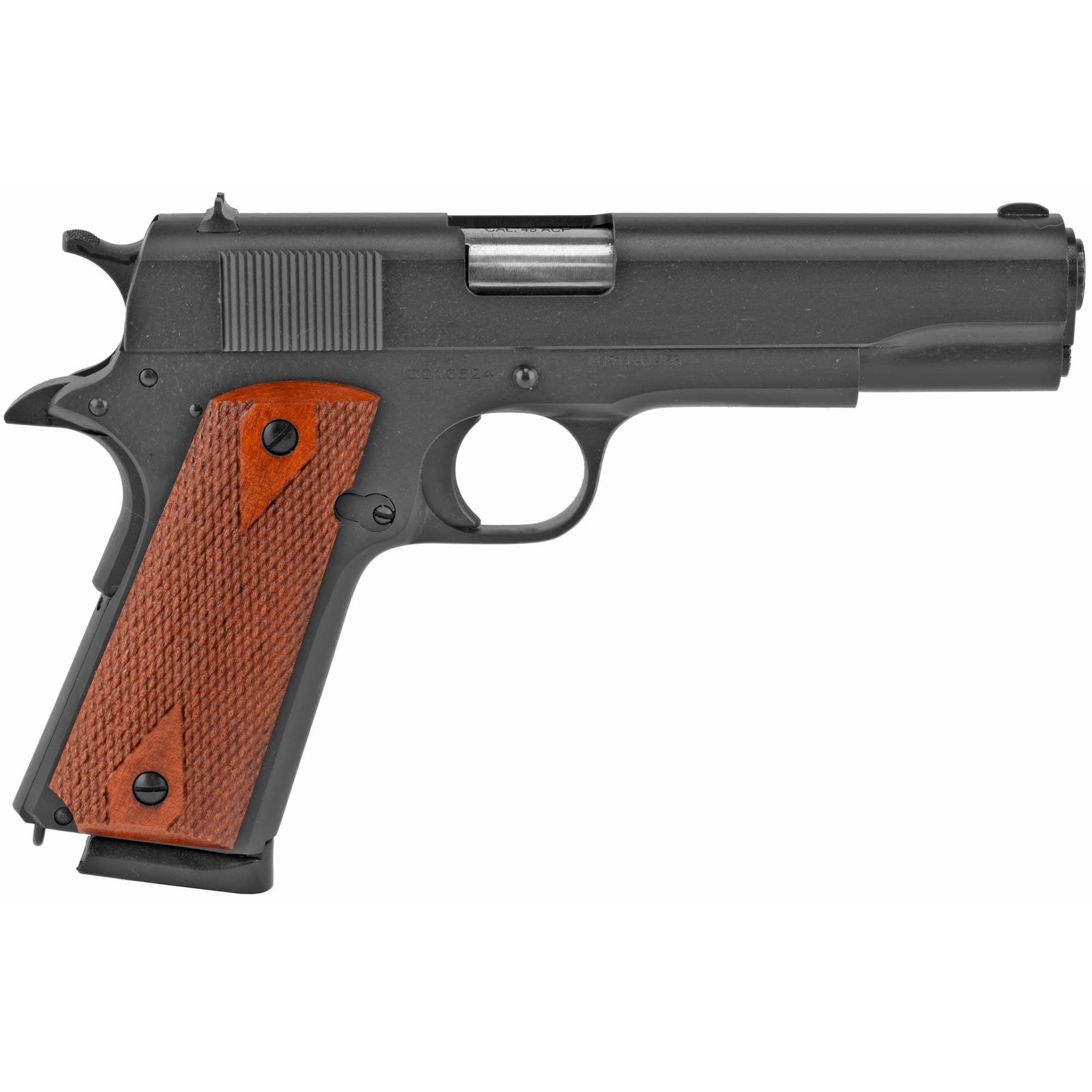 Cimarron Firearms 1911 .45 Acp 5 inch 8 Round Parkerized Wood Grips