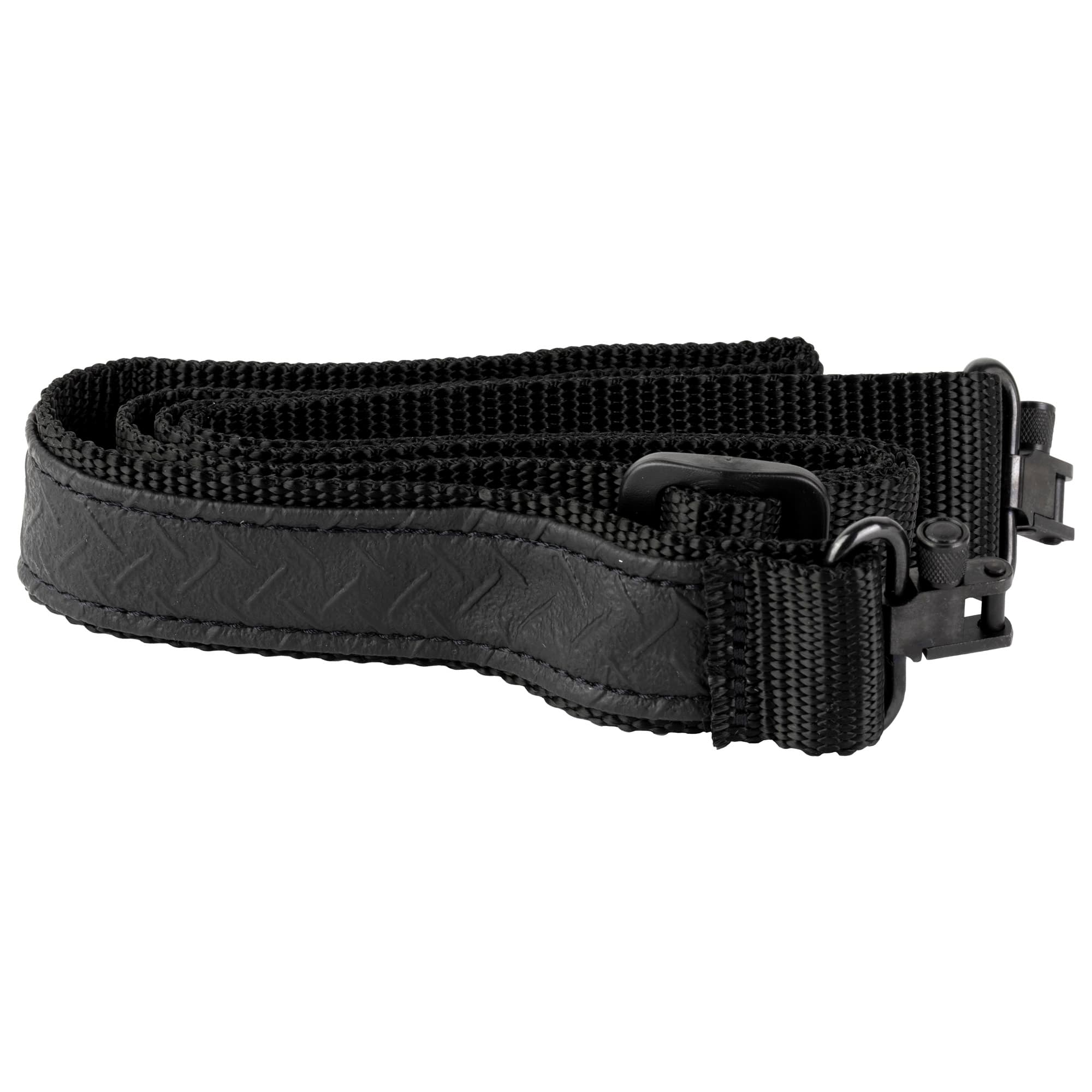 GrovTec US Inc GTSL50 Mountaineer  made of Black Nylon with 30"-42" OAL, 1.25" W, Adjustable Design & Swivels for Rifle/Shotgun