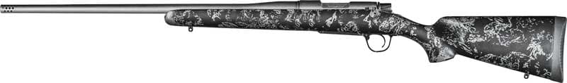 Christensen Arms 8010112100 Mesa FFT 300 PRC 3+1 22" Threaded Barrel, Tungsten Gray Cerakote, Black with Gray Webbing Stock,