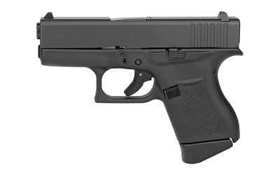 Glock, G43, 9mm Luger, 3.41 inches, 6+1, Matte Slide, Polymer Frame, Right Hand