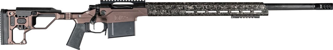 Christensen Arms 8010310700 Modern Precision  7mm PRC 26" Threaded Carbon Fiber Barrel 5+1, Black Nitride Finish, Desert Brown Anodized Folding Stock, Polymer Grip