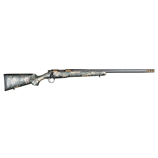Christensen Arms 8010619000 Ridgeline FFT 6.5-284 Norma 4+1 22" Carbon Fiber/Threaded Barrel, Burnt Bronze Cerakote, Green with Black/Tan Accents Stock
