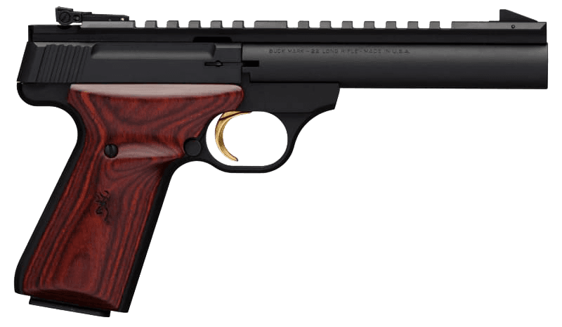 Browning Buck Mark Field Target 22 Long Rifle 5.5in 10 Rounds Matte Blued Cocobolo
