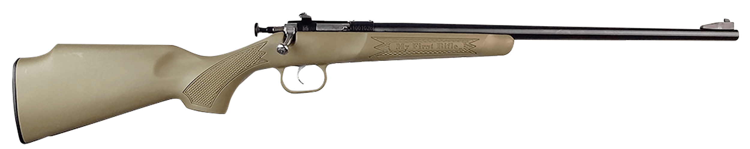 Crickett KSA235 My First Rifle  22 S/L/LR Single Shot 16.10" Blued Barrel & Receiver, Desert Tan Synthetic Fixed Stock
