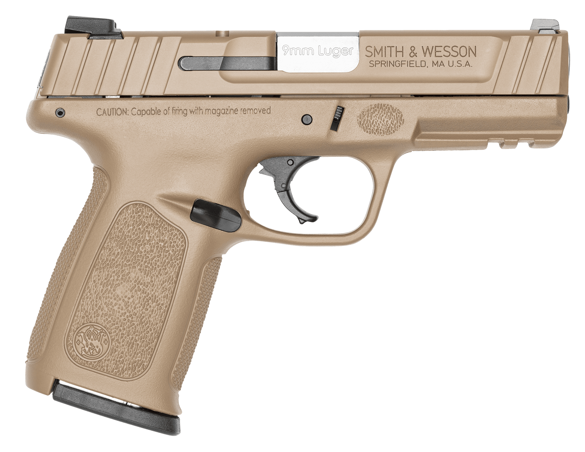 Smith & Wesson SDVE 9mm 4 inch 16 round FDE