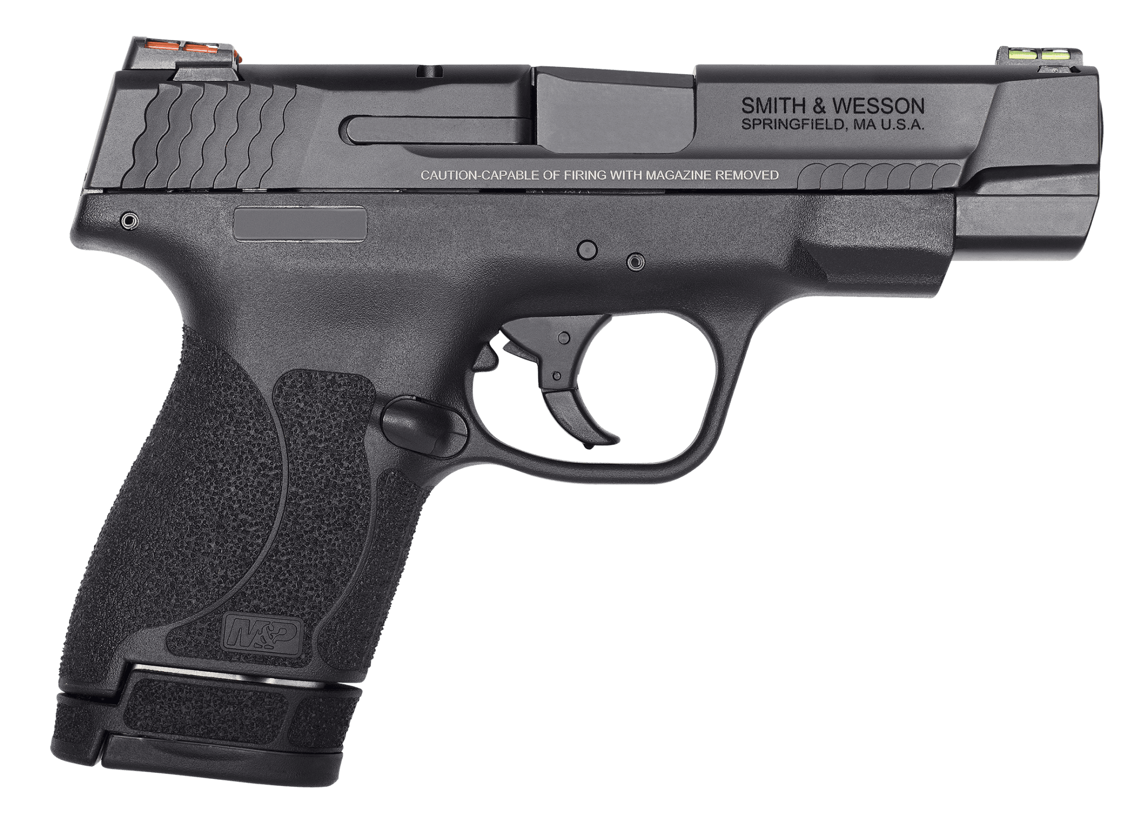Smith & Wesson 11796 M&P Performance Center Shield M2.0 Micro-Compact Frame 40 S&W 6+1/7+1, 4" Black Armornite Stainless Steel Barrel & Serrated Slide, Matte Black Polymer Frame, No Safety