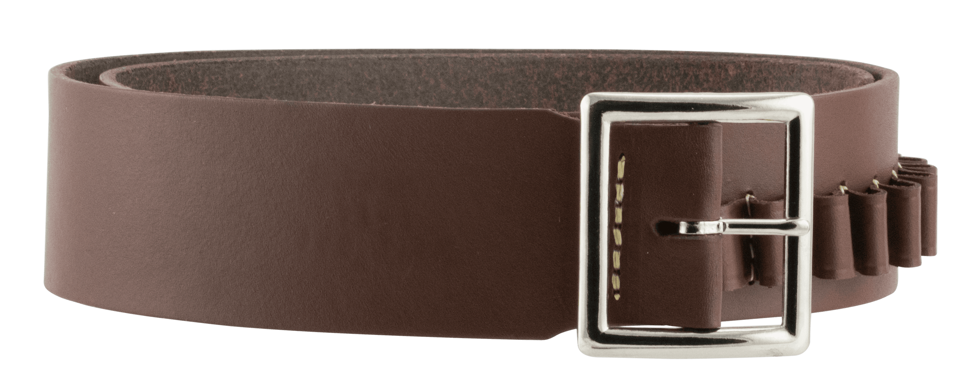Hunter Company 1451L Cartridge Belt 2" Pistol 45 Cal 25 Rounds Antique Brown Leather 40"-45"