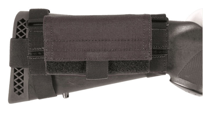 Blackhawk 52BS02BK Buttstock Shell Pouch  5 Shell Capacity Black Nylon Ripstop Ambidextrous