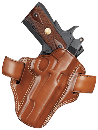 Galco CM112 Combat Master OWB Tan Leather Belt Slide Fits S&W K Frame Fits Ruger Security-Six Right Hand