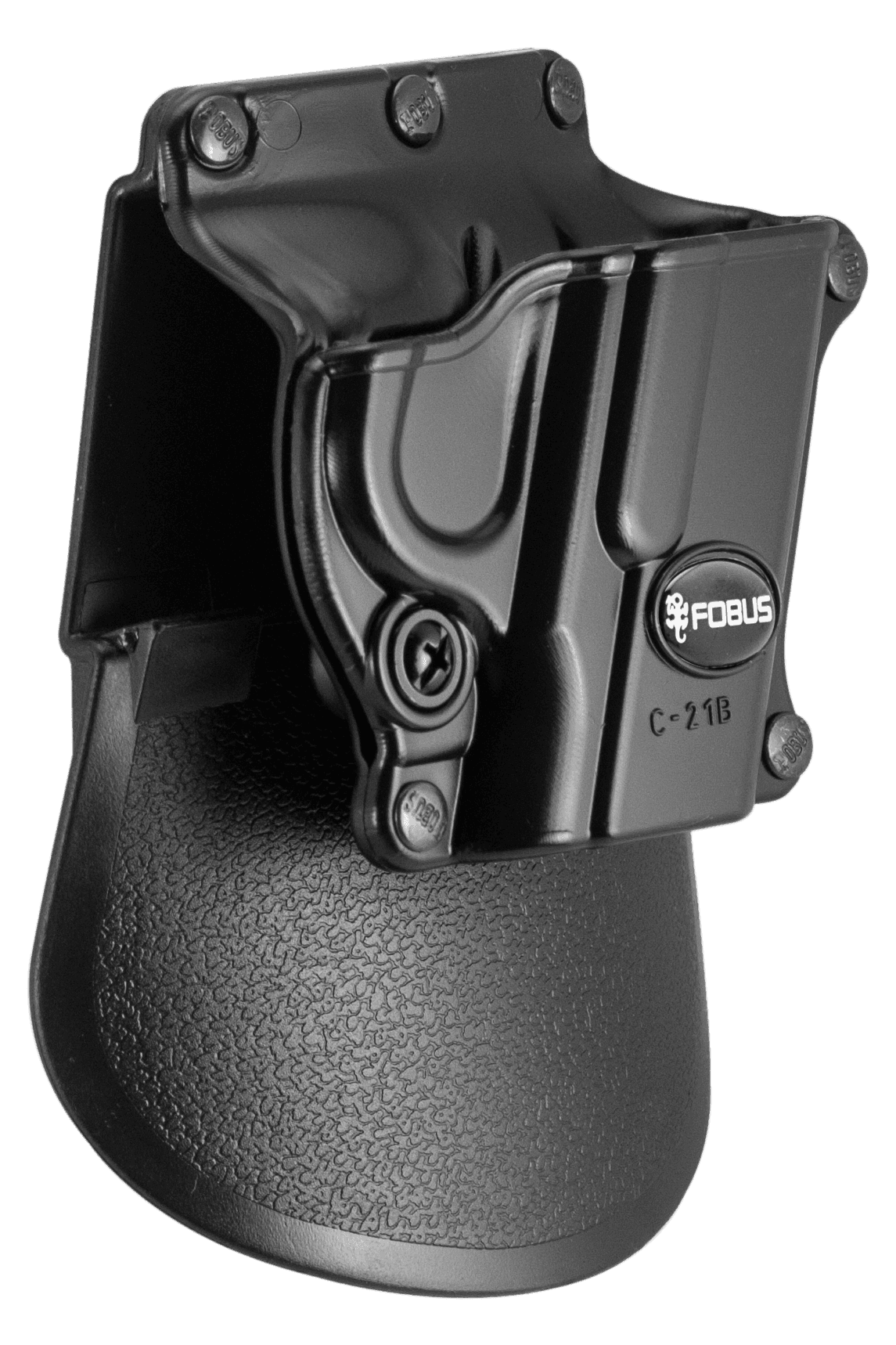 Fobus C21B Passive Retention Compact OWB Black Plastic Paddle Fits 1911 w/o Rail Right Hand