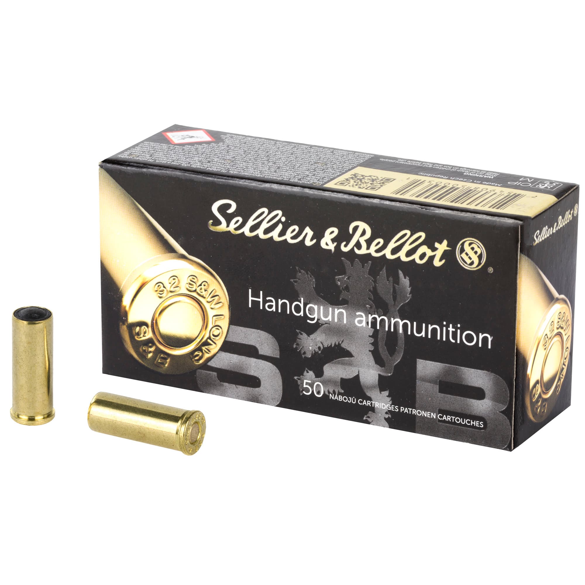 Sellier & Bellot Target, 32 S&W Long, Wadcutter, 100 Grain, 50 Rounds