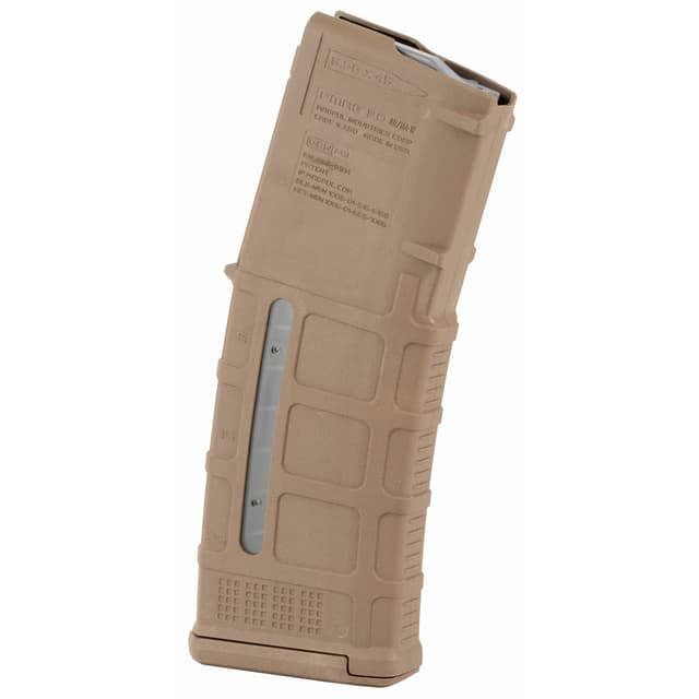 Magpul MAG556MCT PMAG GEN M3 30rd Detachable w/Capacity Window 223 Rem/5.56x45mm NATO Fits AR-15/M16/M4 Coyote Tan Polymer