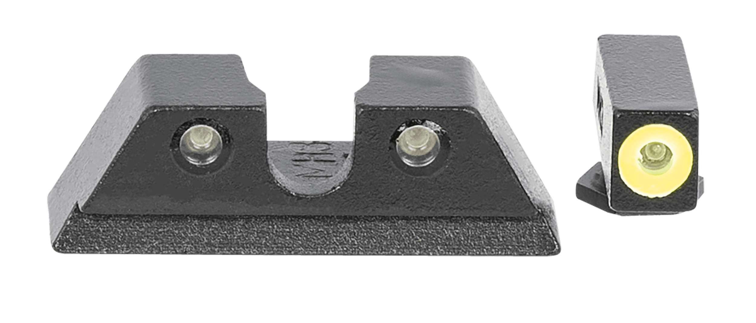 Meprolight USA 465003121 Hyper-Bright  Green Tritium Yellow Outline Front Sight-Green Tritium Black Outline Rear Sight Taurus G3C