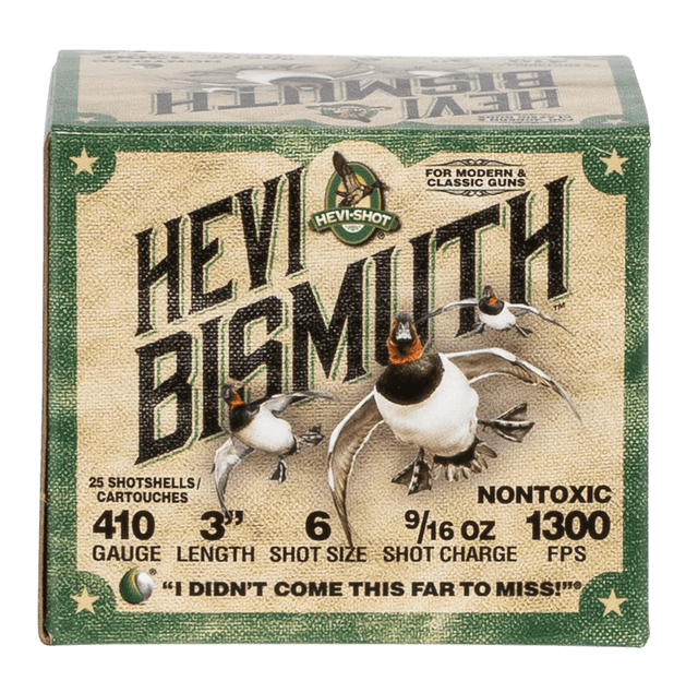 HEVI-Shot HS19006 HEVI-Bismuth 410Gauge 3" 9/16oz Bismuth 6Shot 25 Rounds