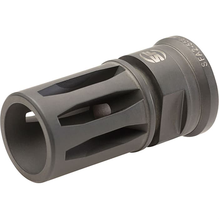 SureFire SFA25561228 SFA2 5.56mm 1/2"-28 tpi 1.90" OAL, Black DLC Stainless Steel