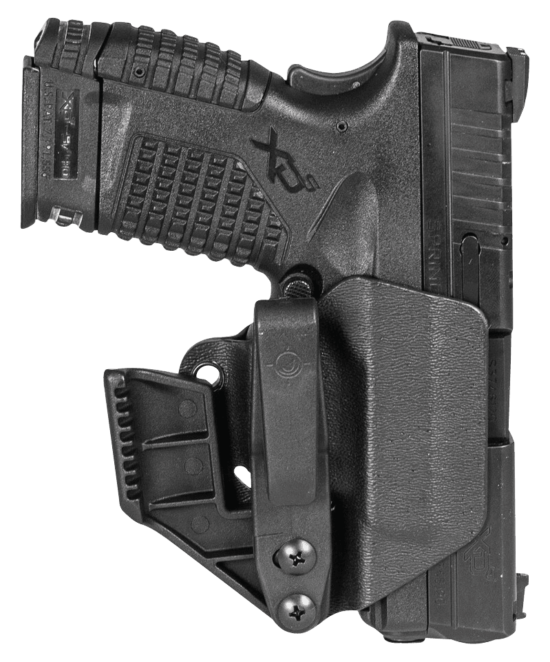 Mission First Tactical H2SFXDSAIWBM Minimalist Holster IWB Black Polymer Belt Clip Fits Springfield XD-S 9/40 3.30" Barrel Ambidextrous