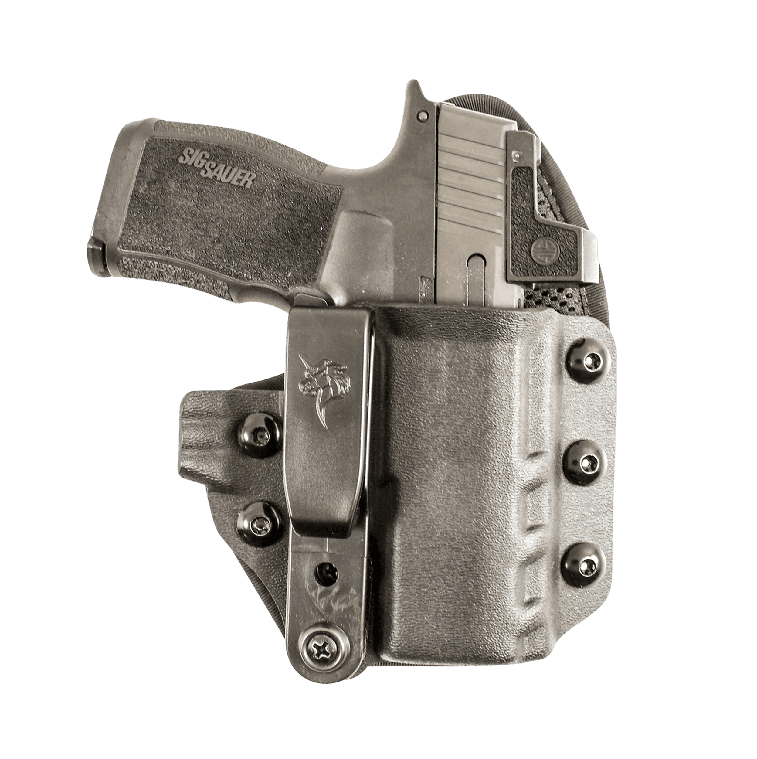 DeSantis Gunhide 206KA6RZ0 Uni-Tuk IWB Black Kydex Belt Clip Fits Springfield Hellcat OSP Right Hand