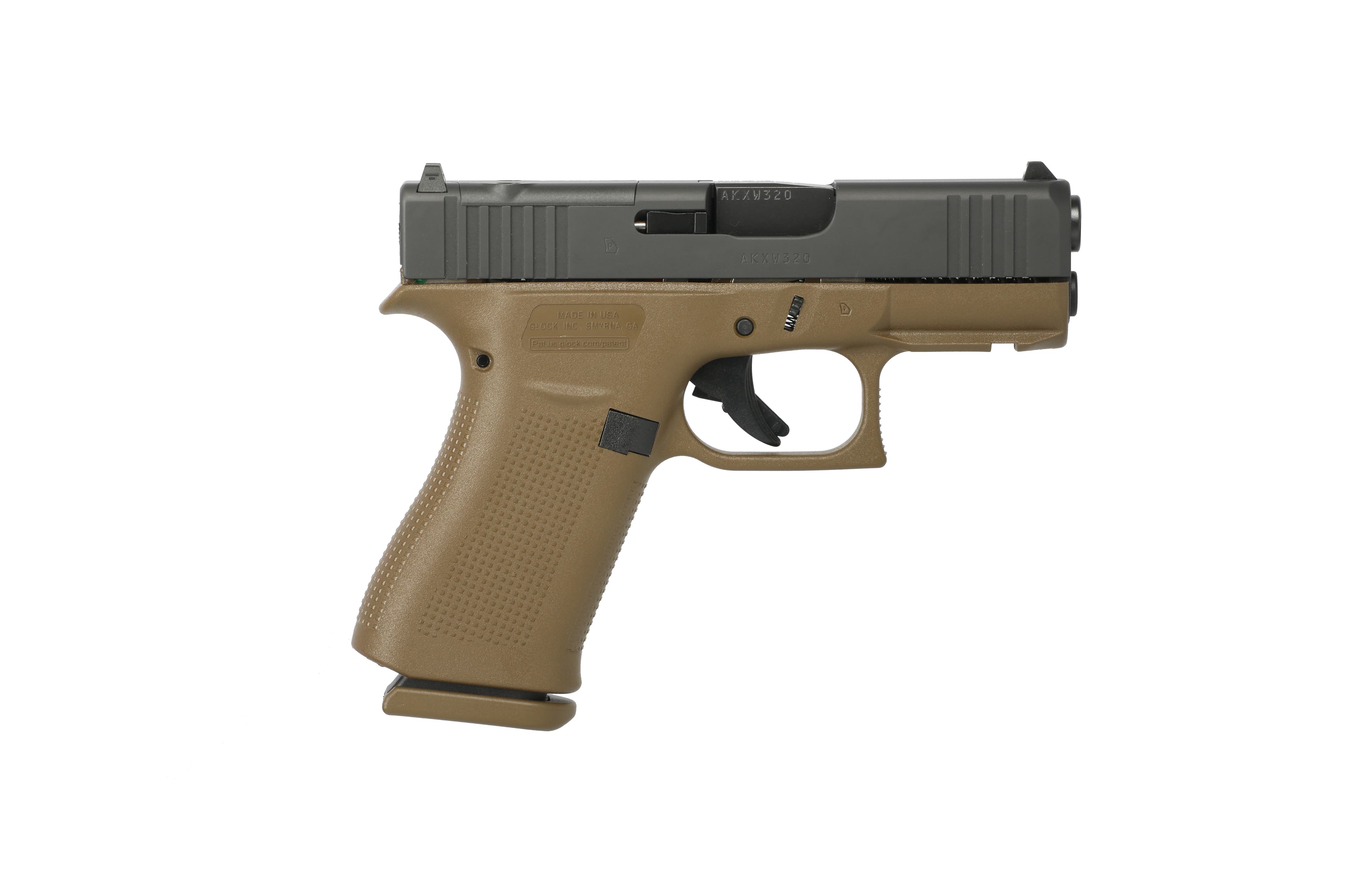 Glock 43X MOS, 9mm, 3.4in. Barrel, 10rd - FDE (UX4350201FRMOSDE)