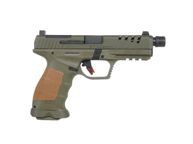 SAR USA SAR9 SOCOM 9mm 5.2 inch 10 Round OD Green Suppressor Ready