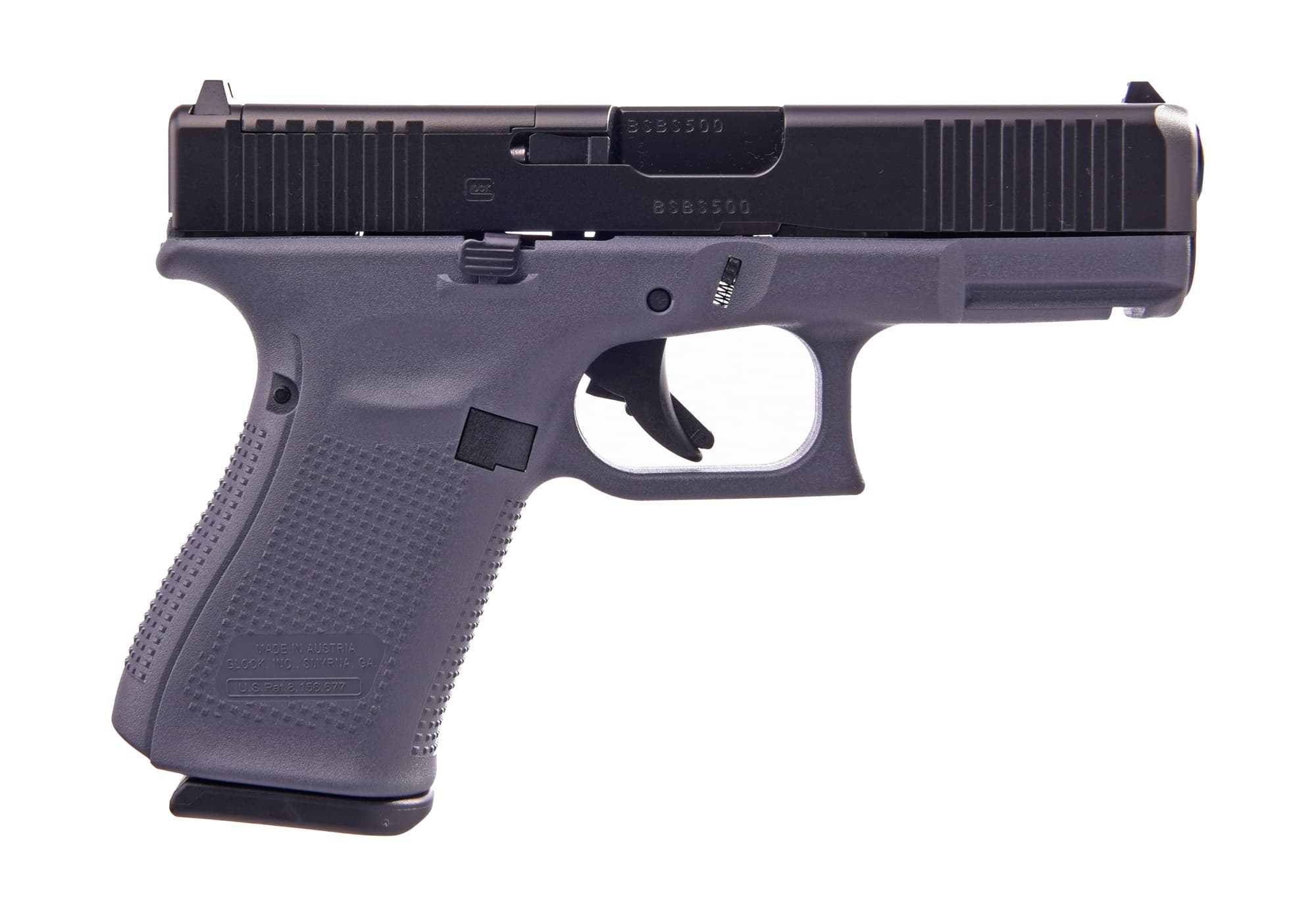 Glock G19 Gen 5 MOS 9mm 4in 15rd Black Finish