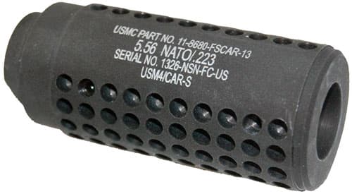 Guntec USA AR15 Fake Suppressor Muzzlebrake Aluminum Steel Matte AR Compatibility