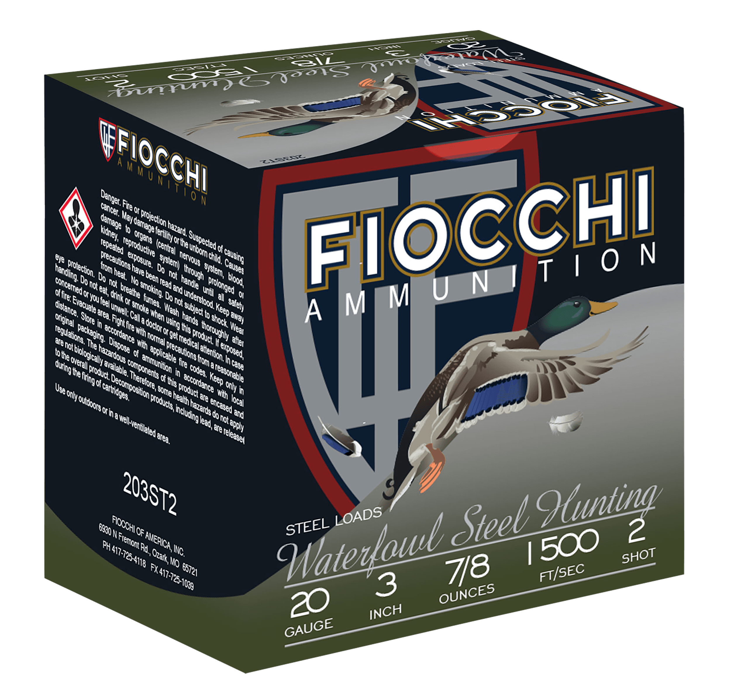 Fiocchi Flyway 203ST2 20 Gauge Steel 7/8 oz 25 Rounds
