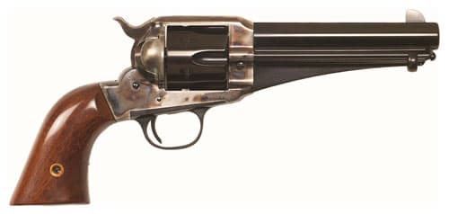 Cimarron 1875 Outlaw .357 Mag/.38 Spl 5.5in 6rd Blued Case Hardened Walnut Grips