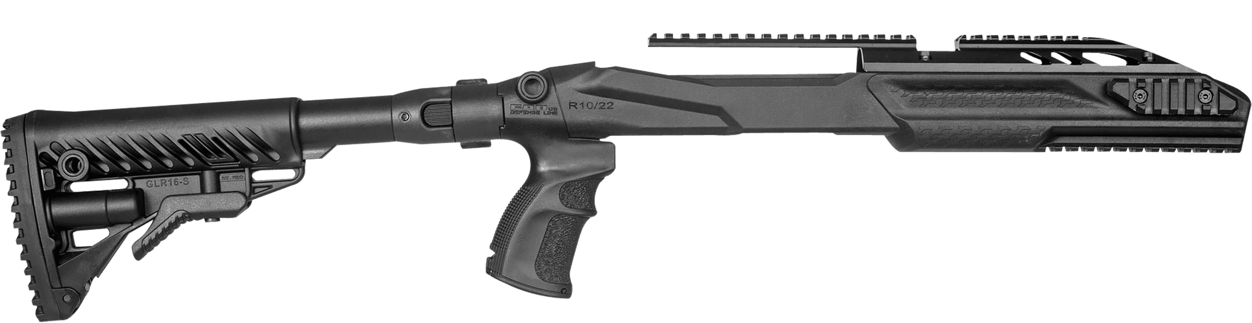 FAB Defense FXM4R1022B M4 Chassis Folding Stock Grip Picatinny Rails Ruger 10/22