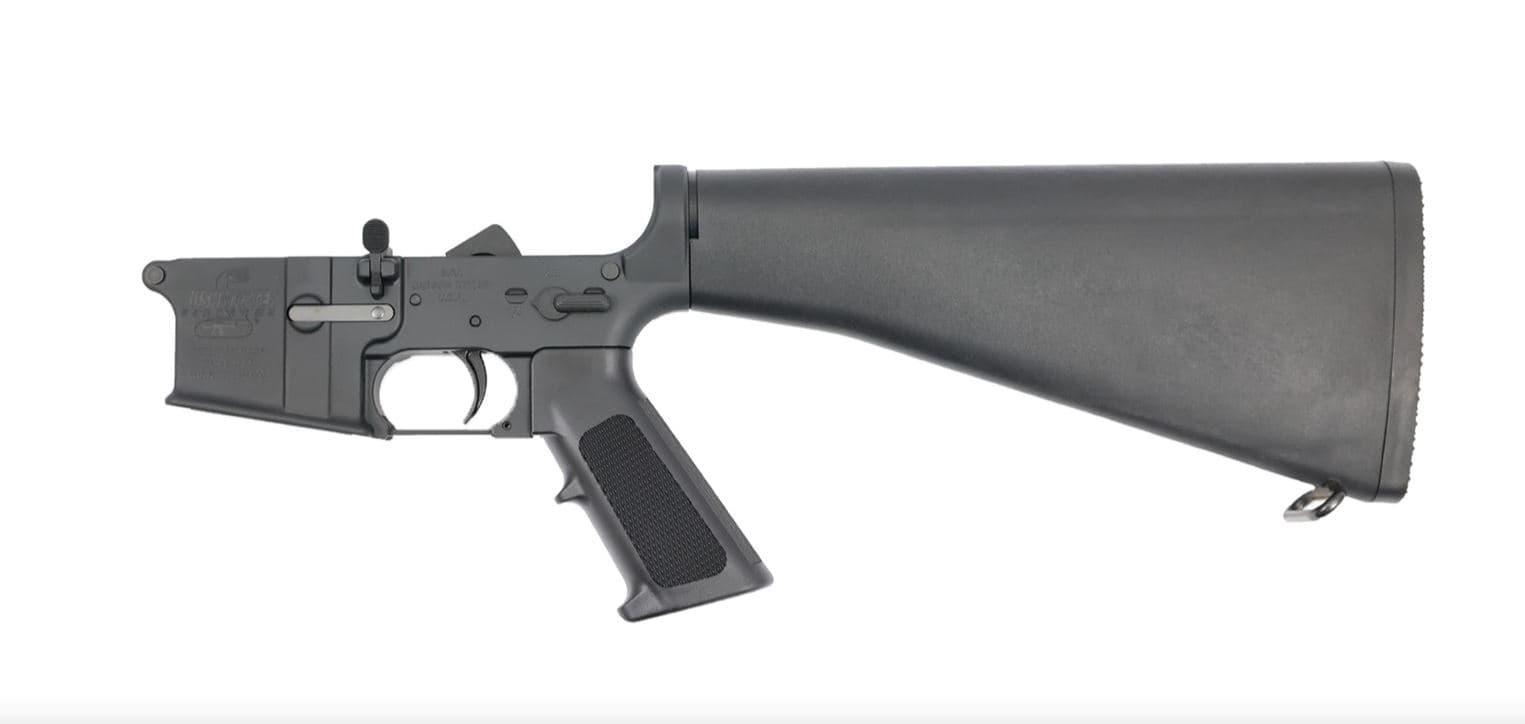 Bushmaster A2 Complete Lower Receiver Multi Caliber 7075 Aluminum Hardcoat Anodized