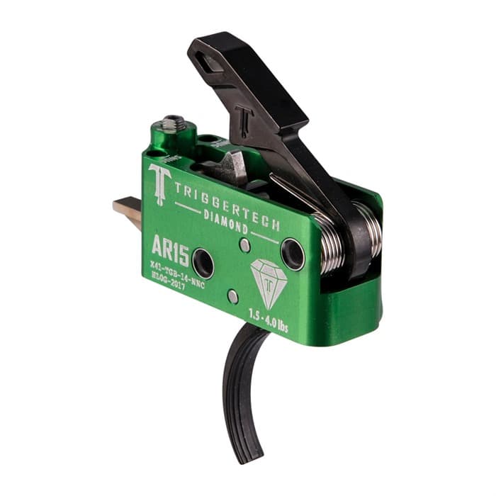 Trigger Tech AR Diamond Trigger Two-Stage Curved Green/Black