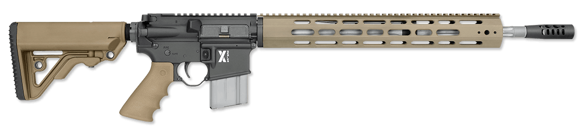 Rock River Arms XAR1751TV1 LAR-15M X-1 223 Wylde 18" Stainless 20+1, Black Rec, Tan RRA Operator Stock & Hogue Grip, Carrying Case