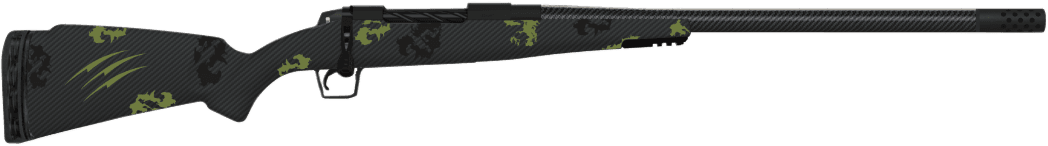 Fierce Firearms ROG308WIN20BF Carbon Rogue  308 Win 4+1 20" Carbon Fiber Barrel, Black Cerakote Steel Rec, Forest Camo Rogue Stock