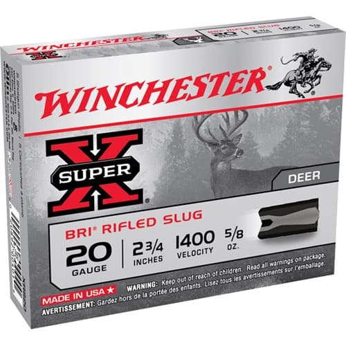 Winchester Super-X 20 Gauge Sabot Slug 5/8 Grain 5 Rounds