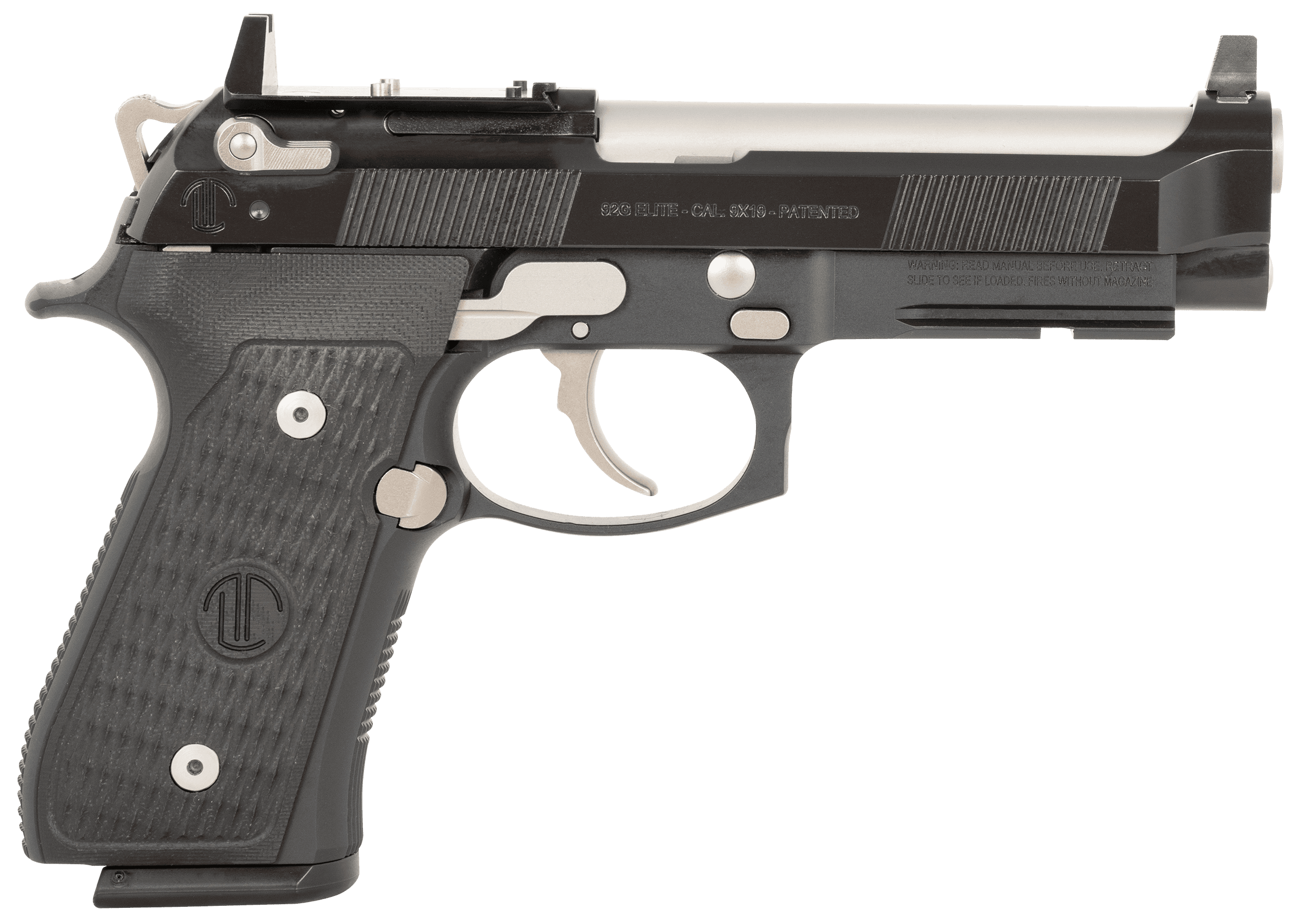 Langdon Tactical Tech LTT92ERDOTJN 92 Elite LTT 9mm Luger 18+1 4.70" Stainless Steel Barrel, Black Optic Cut/Serrated Steel Slide, Black Cerakote Frame w/Picatinny Rail, Black VZ/LTT G10 Grip