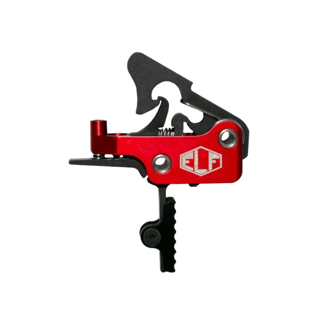 Elftmann Apex Trigger Straight Red Anodized with Black Shoe