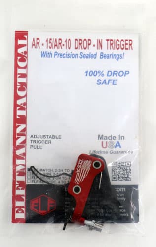 Elftmann AR-15 Match Adjustable Curved Finger Trigger for AR-15