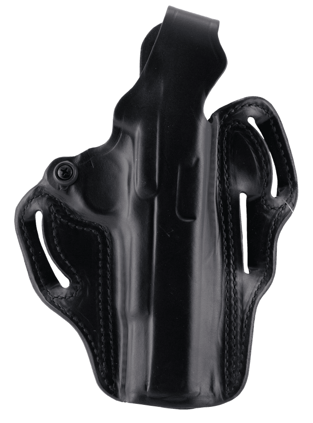 DeSantis Gunhide 001BAE1Z0 Thumb Break Scabbard OWB Black Leather Belt Slide Fits Glock 26 Fits Glock 33 Fits Glock 27 Right Hand