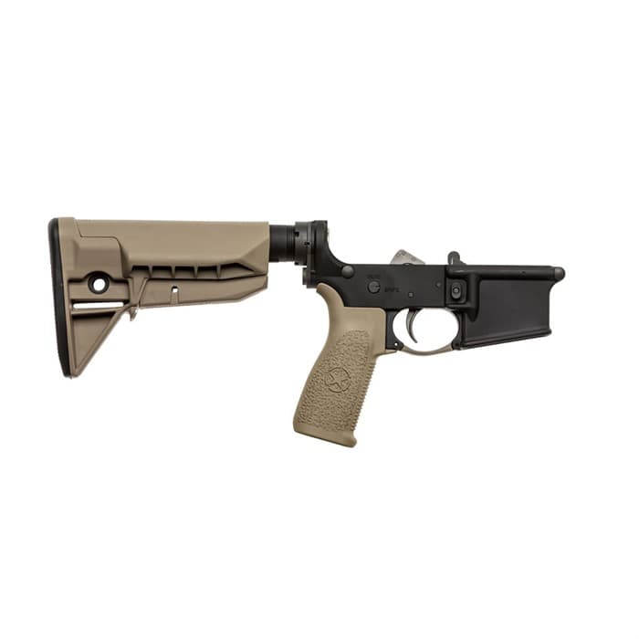 Lower Receiver Group w/ MK2 Receiver Extension & Stock Mod 0 SOPMOD - LRG-RMS-STK-MOD-0-SPMD-FDE