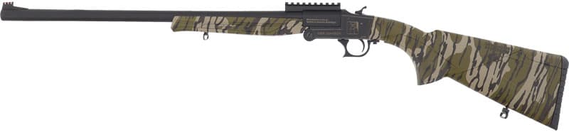 Iver Johnson IJ700 12GA, 24in. Barrel, 1rd, Mossy Oak Bottomland Camo Stock & Forend - Black (IJ7001224BOTTK)