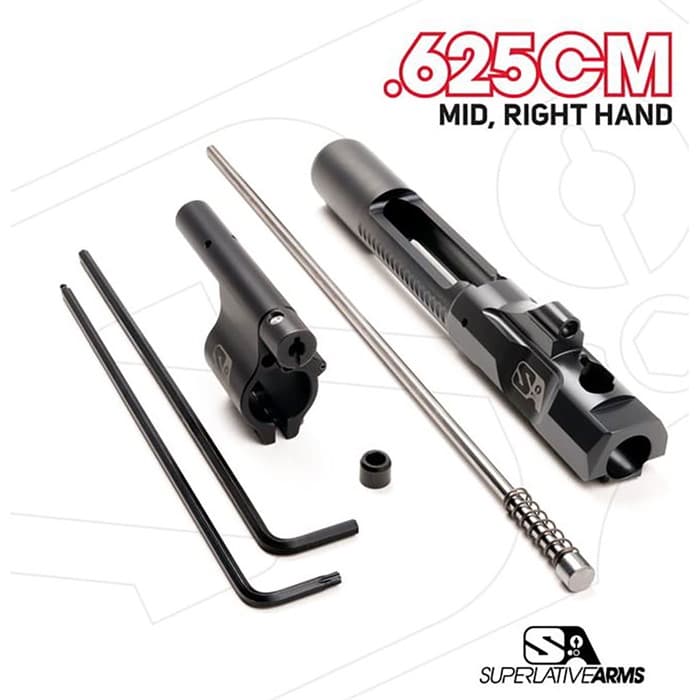 Superlative Arms Ar-15 Adjustable Piston Clamp On 0.625 Gas Block