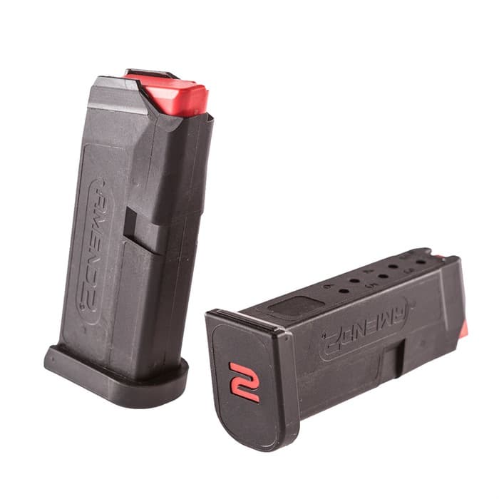 Amend2 Glock 43 6 Round Magazine 9mm Luger Compatible with Glock 43