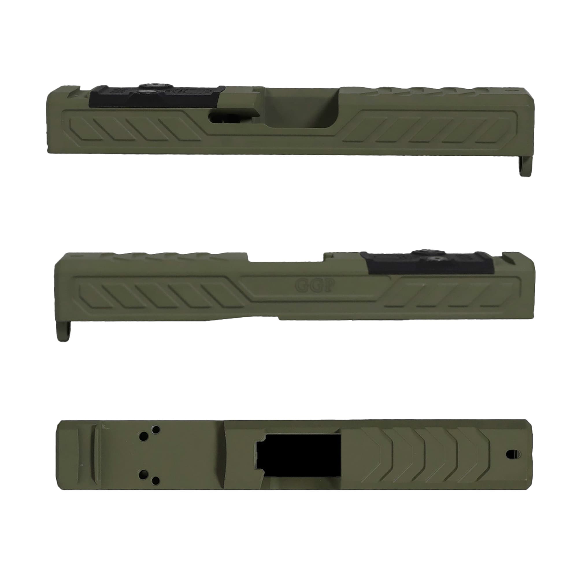 Grey Ghost Gear GGP Slide Glock 19 Gen5 Rmr V6 Olive Drab Green Cerakote