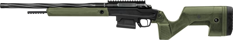 Stag Arms SABR01030001 Pursuit  308 Win 5+1 18" Threaded/Fluted Sporter, Black Cerakote Barrel/Rec, OD Green OEM Hybrid Hunter Stock, TriggerTech Trigger, 20 MOA Scope Mount