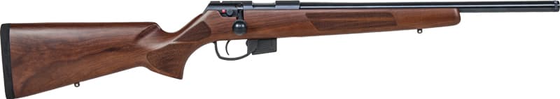 Anschutz 1761 AV HB 22 Long Rifle, 18in. Barrel, 5rd, Wood Stock, Heavy Thr. Barrel & 2-Stage Trigger - Black (NPN: 15613)