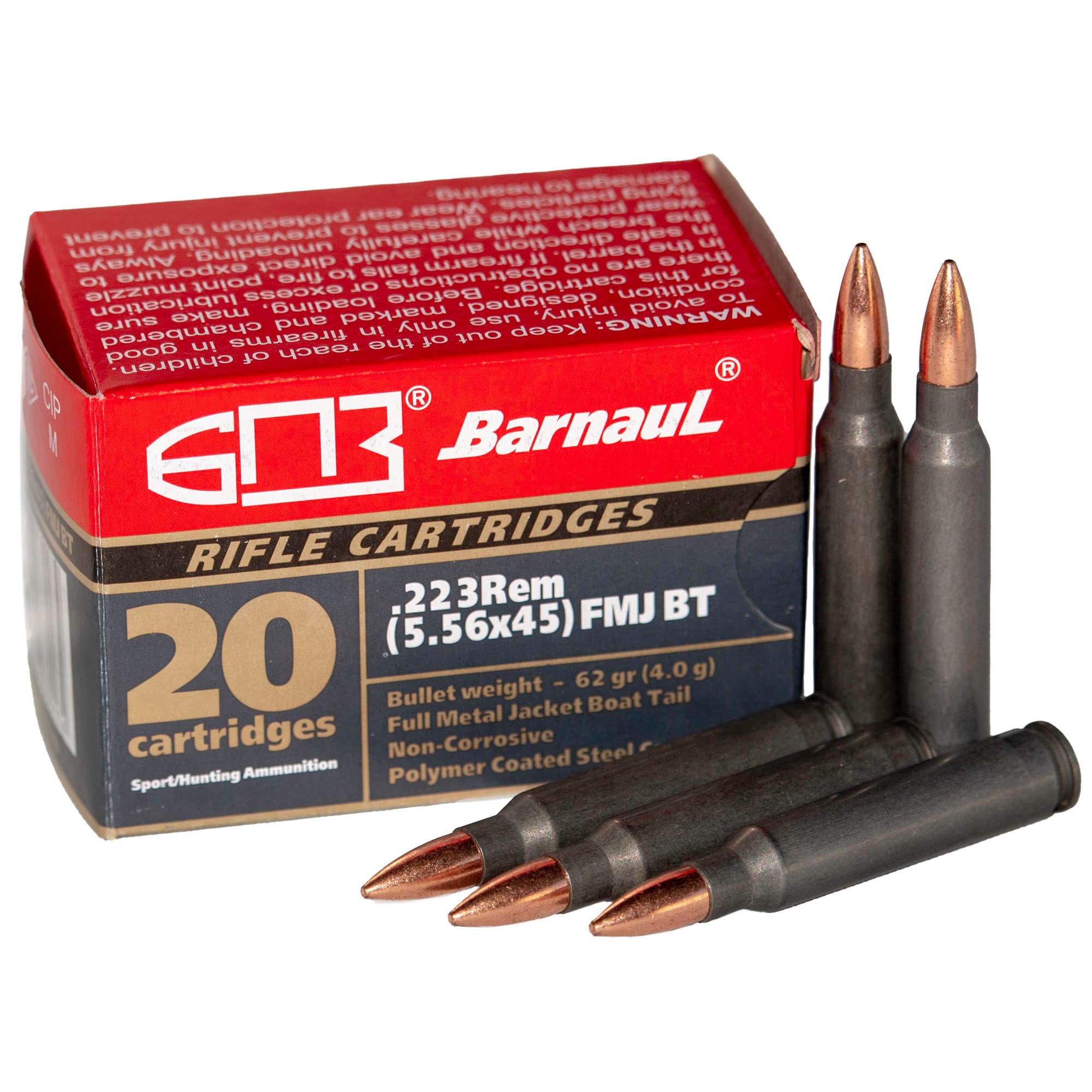 Barnaul 223rem 62gr Fmj 20 Rounds