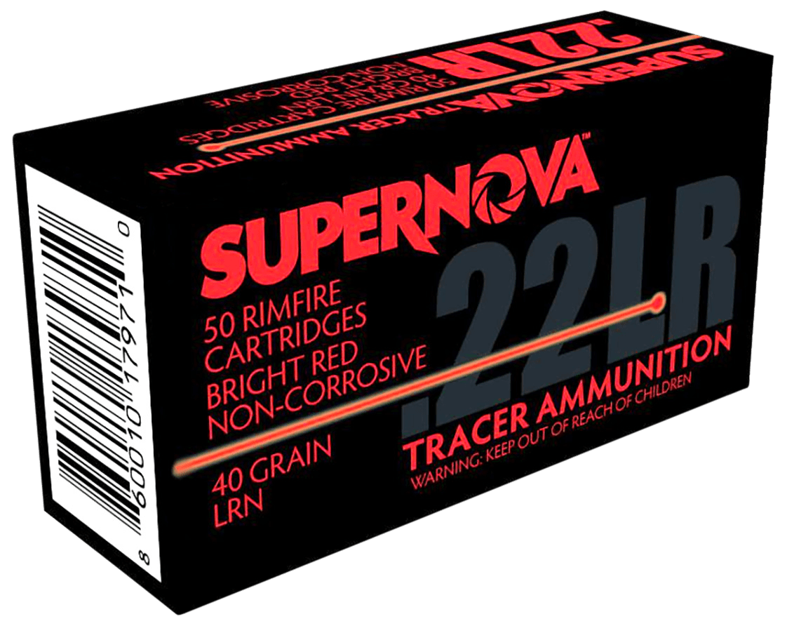 Piney Mountain Ammunition PMSN22LRR Red Tracer Non-Corrosive 22LR 40gr Lead Round Nose 50 Rounds